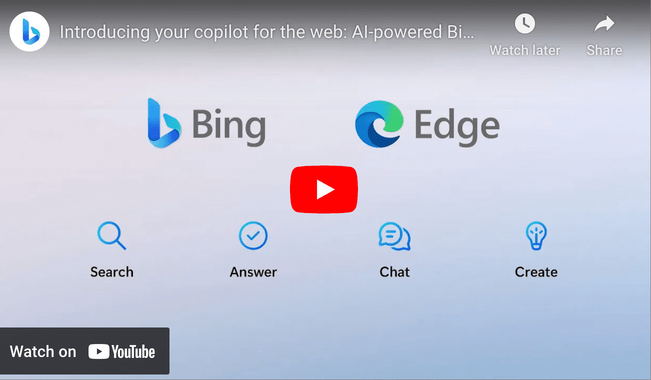 BING and ChatGPT