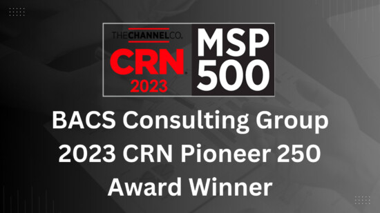 BACS Consulting Group Receives Pioneer 250 Award