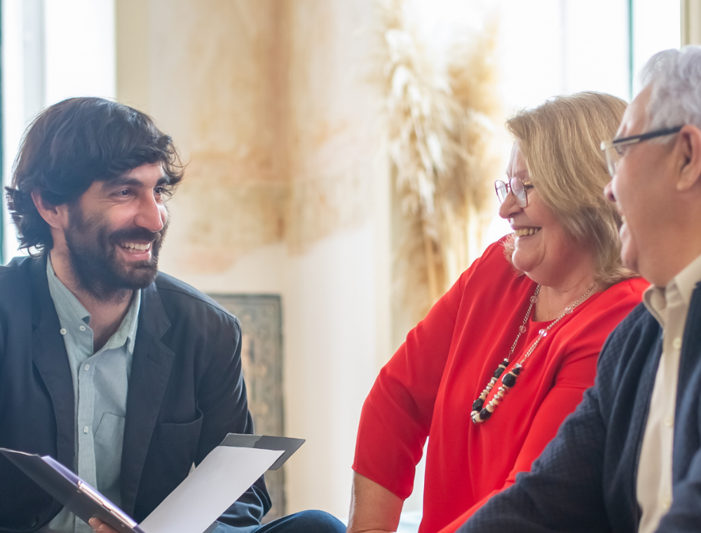 Business leaders discussing Cisco solutions strategy for growth-focused organizations