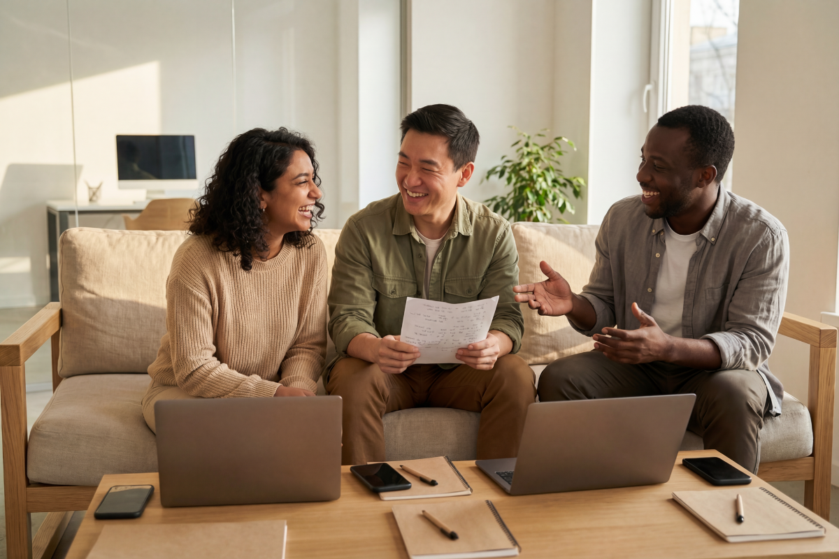 Gemini AI consulting team collaborating on workflow strategy and implementation planning